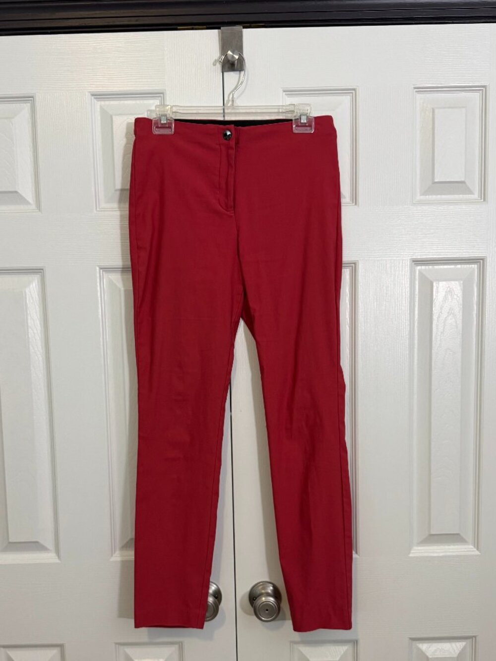 Red Ankle Stretch Trouser